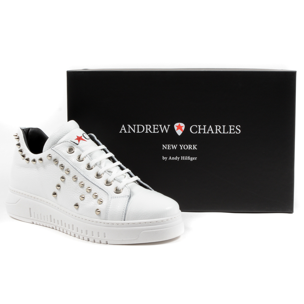 Zapatillas deportivas Andrew Charles para hombre blancas LIL