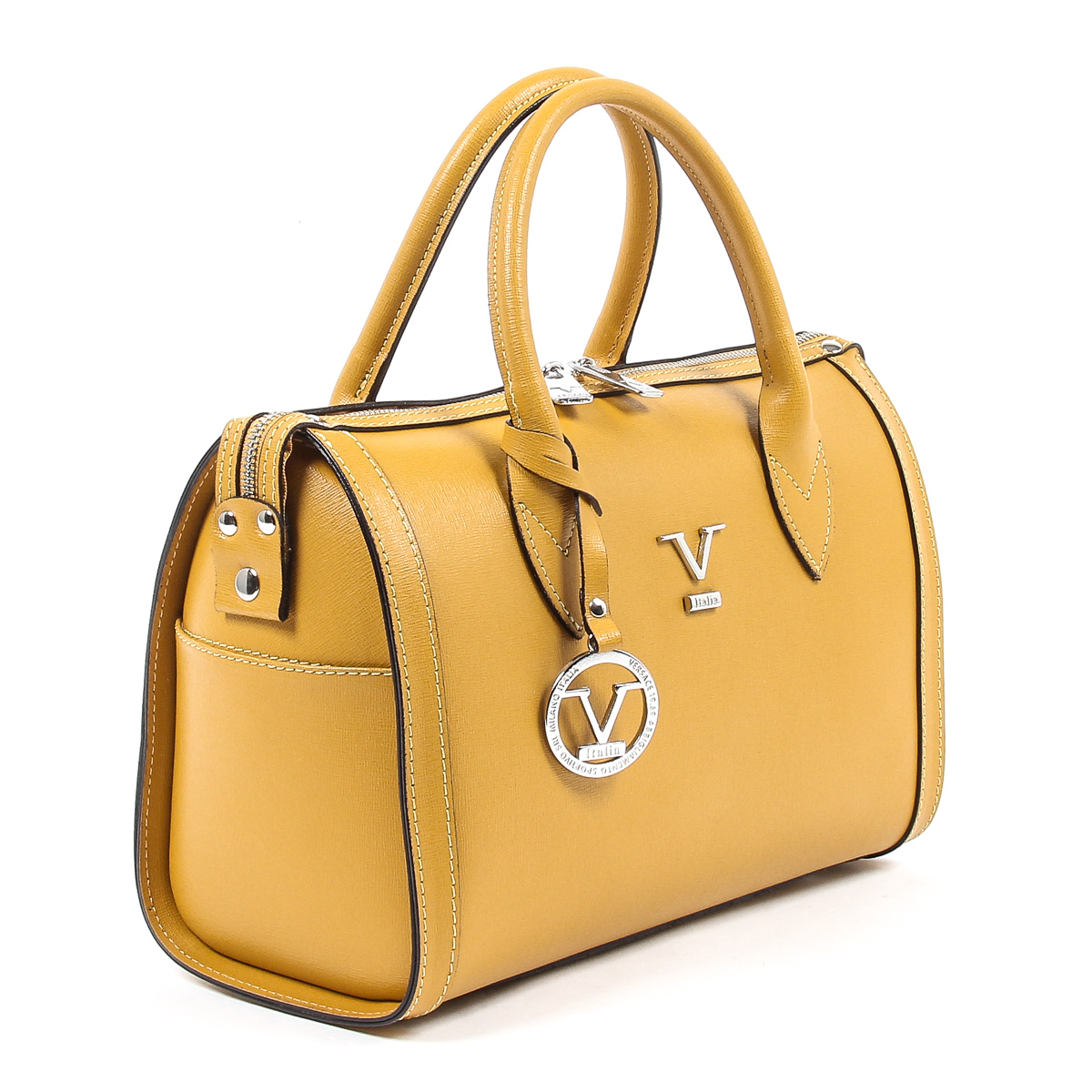 Bolso de mano para mujer V 1969 Italia V014-S SAFFIANO SENAPE V2