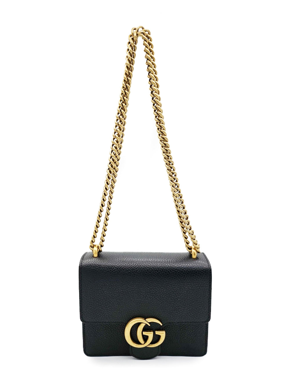 Bolso de hombro de piel GG Marmont