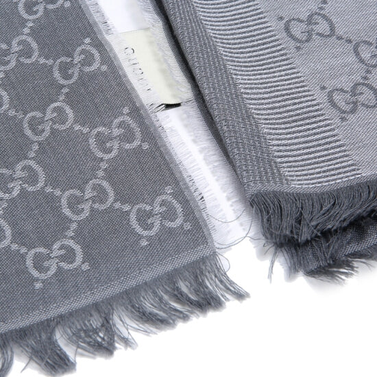 Bufanda Gucci para hombre 70x195 gris