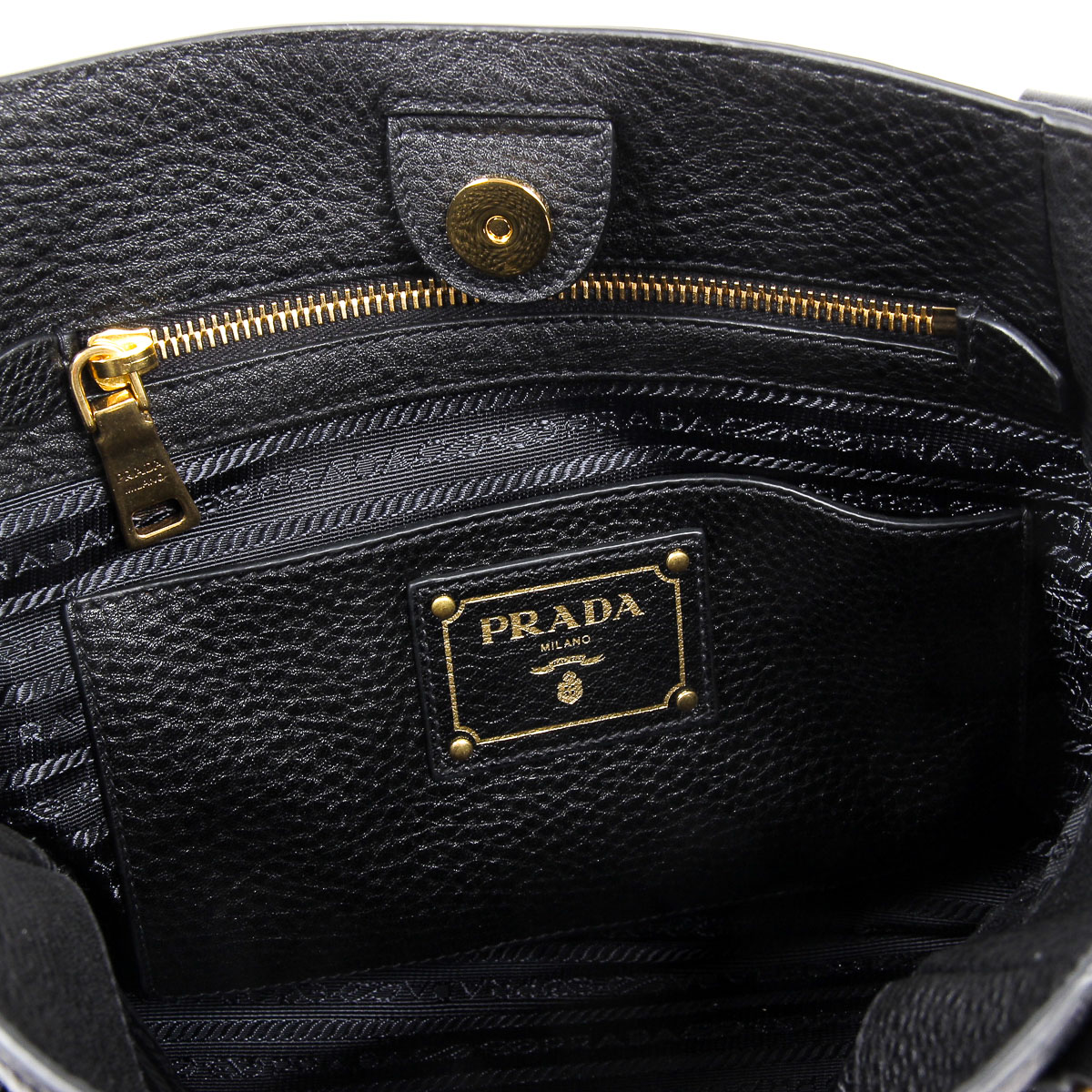 Bolso de mano Prada para mujer 1BG113 UWL F0002 NERO VIT DAINO