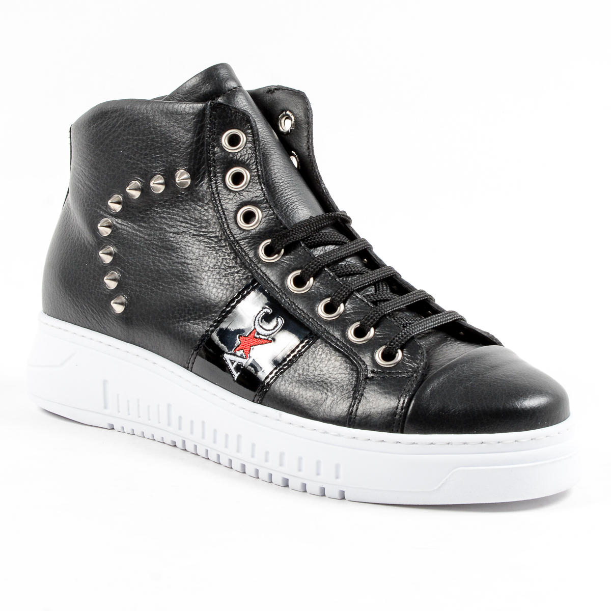 Zapatillas deportivas Andrew Charles para hombre, color negro, talla ED