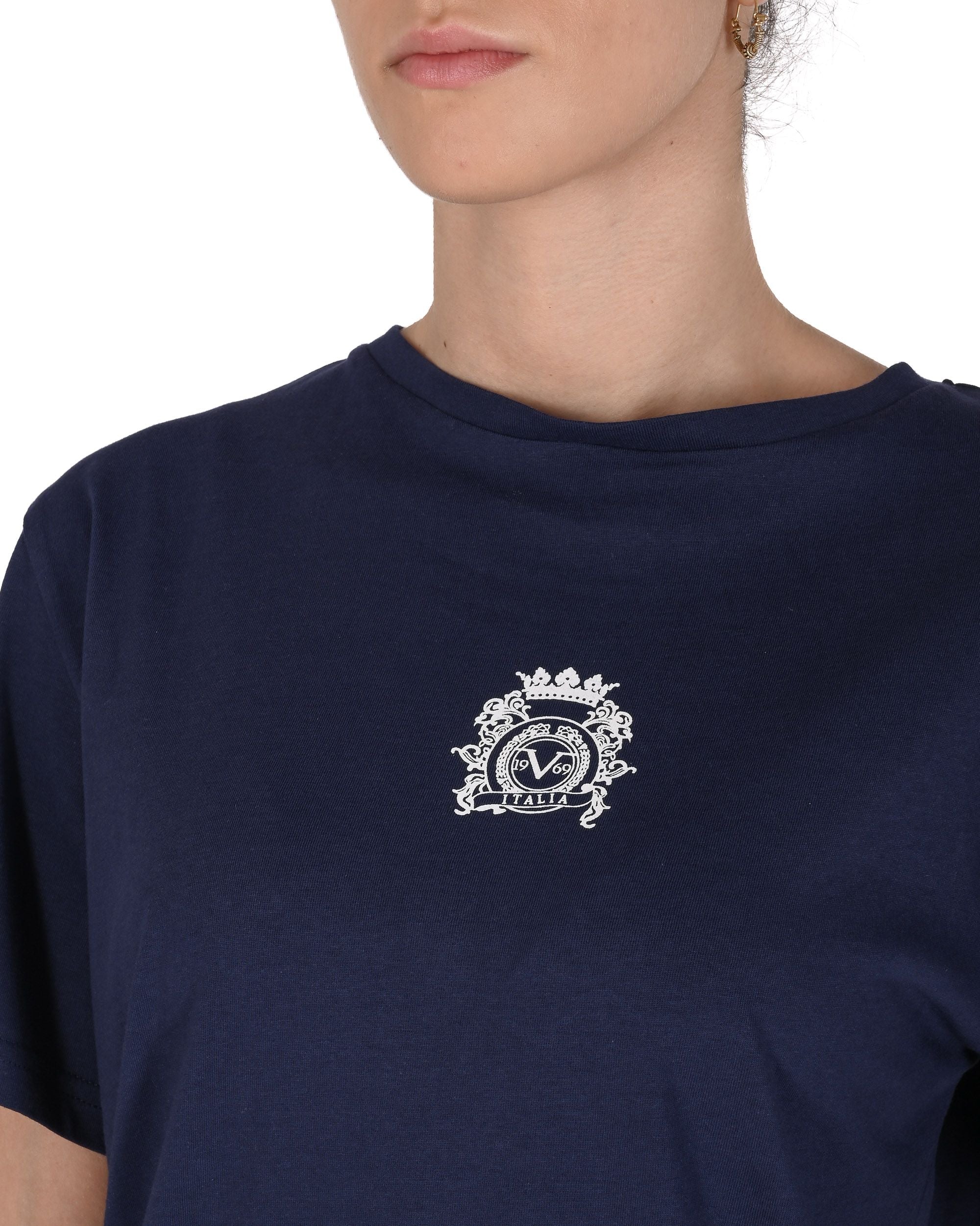 19V69 Italia Womens Long T-Shirt VSC1WTS02 NAVY
