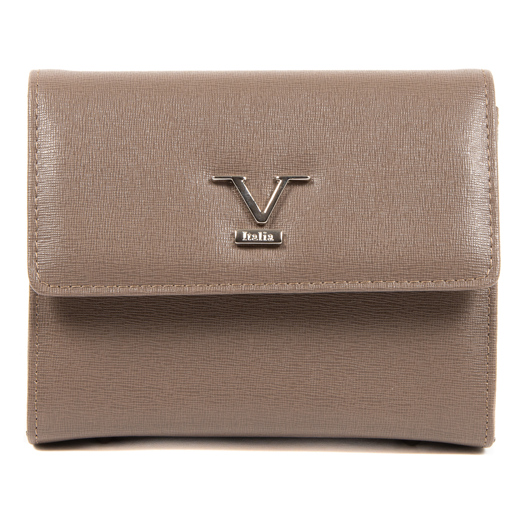 Bolso de mano para mujer V 1969 Italia color topo GENNY