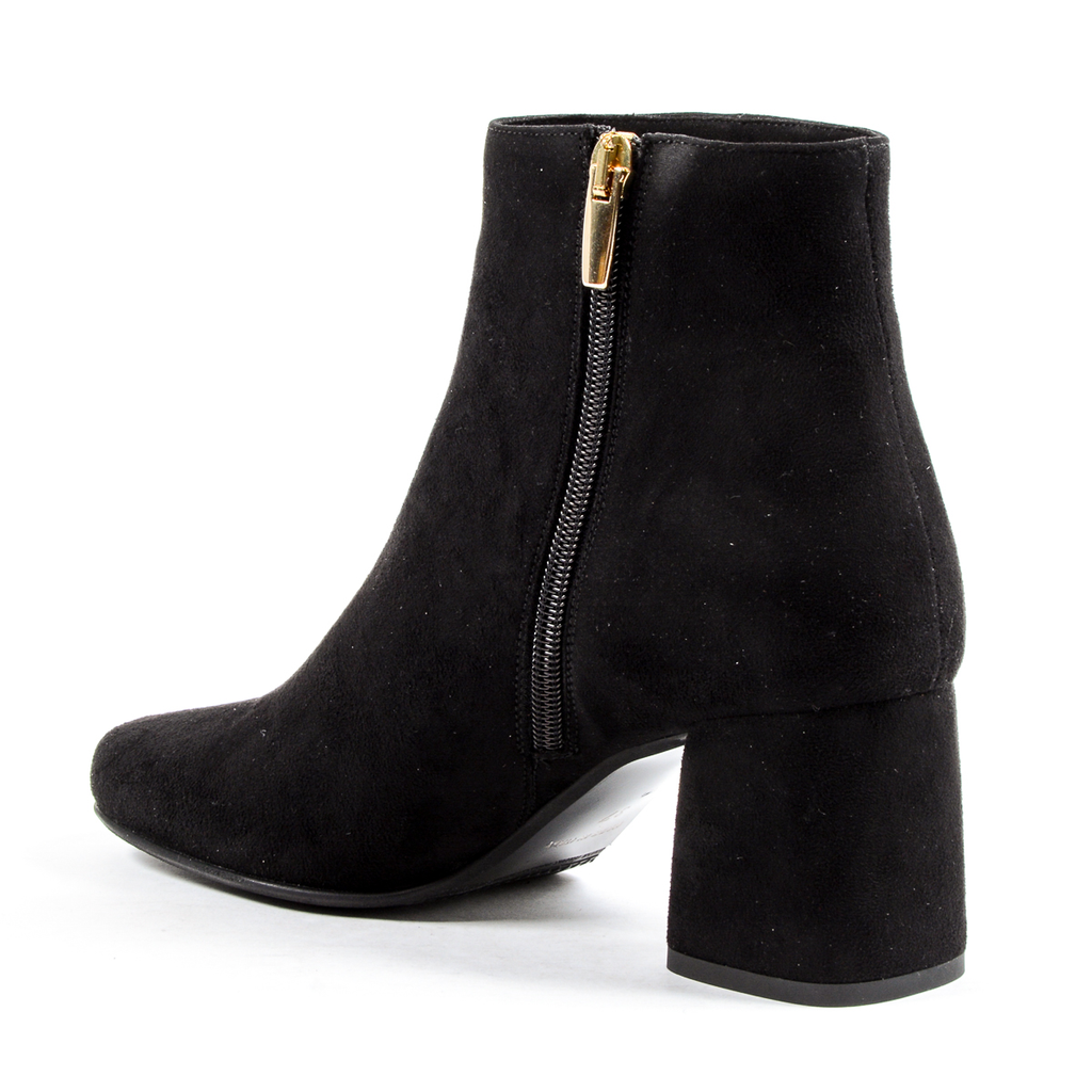 Andrew Charles Womens Heeled Ankle Boot Black DOLLY