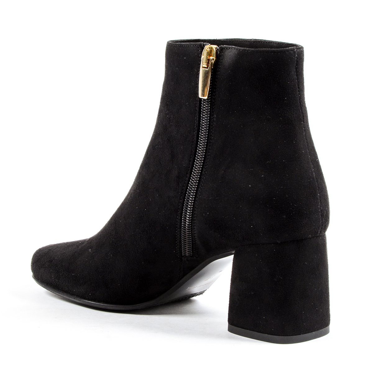 Andrew Charles Womens Heeled Ankle Boot Black DOLLY