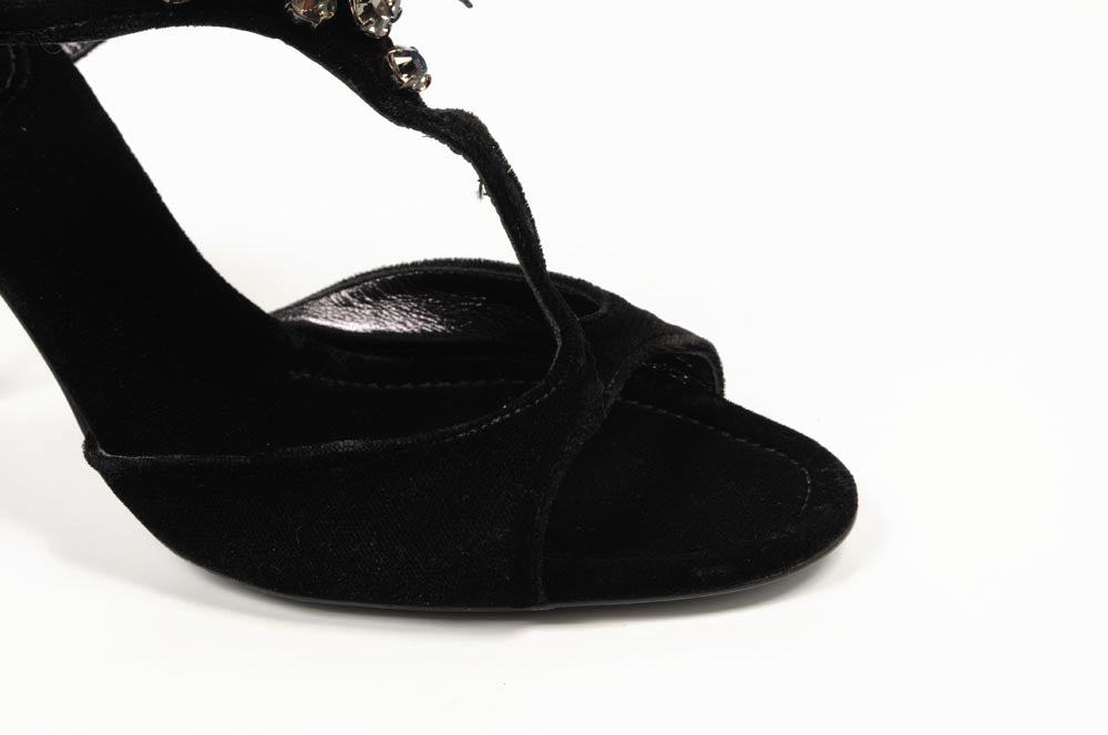 Sandalia de mujer Sebastian Milano 2454 VELLUTO NERO(VE)
