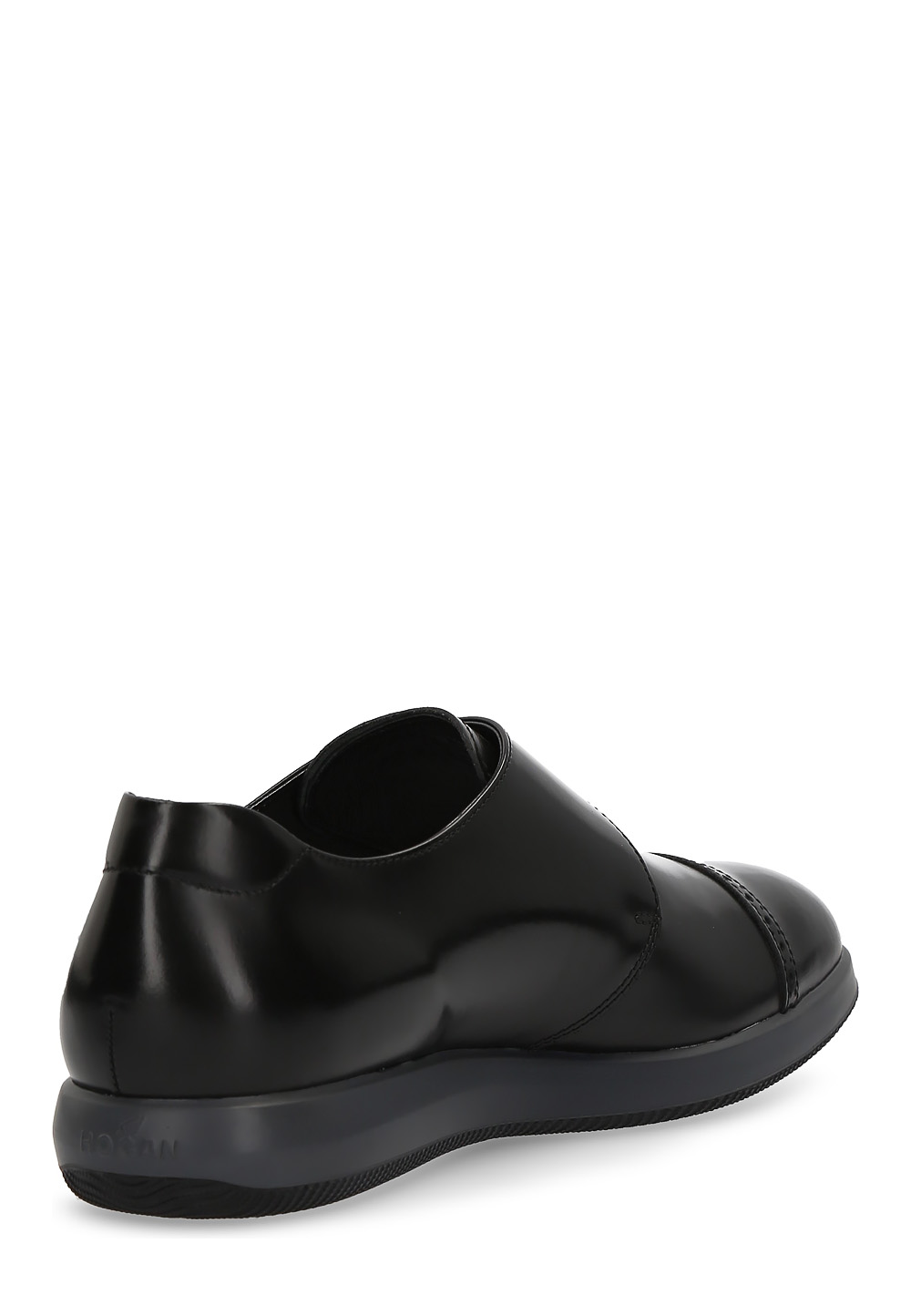 Hogan Mens Monk Strap Shoe Black HXM2090P21066Q6B999