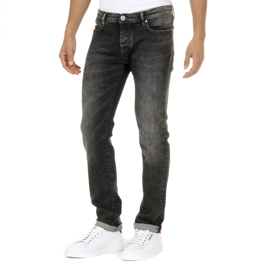Vaqueros Andrew Charles para hombre gris oscuro enero