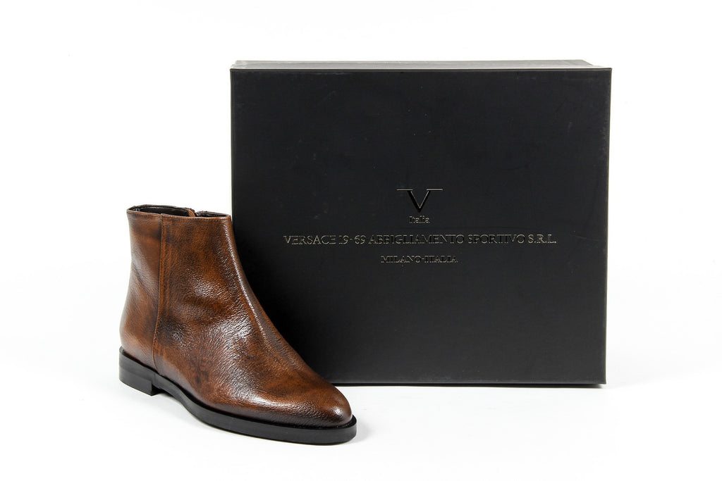 V 1969 Italia Botines para mujer B1993 VITELLO BOTTOLATO RUST
