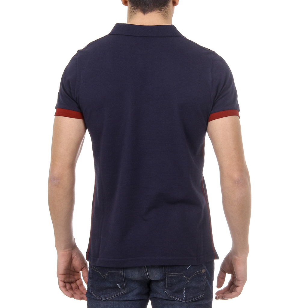 Polo Ufford & Suffolk Polo Club para hombre, manga corta, US005, azul marino