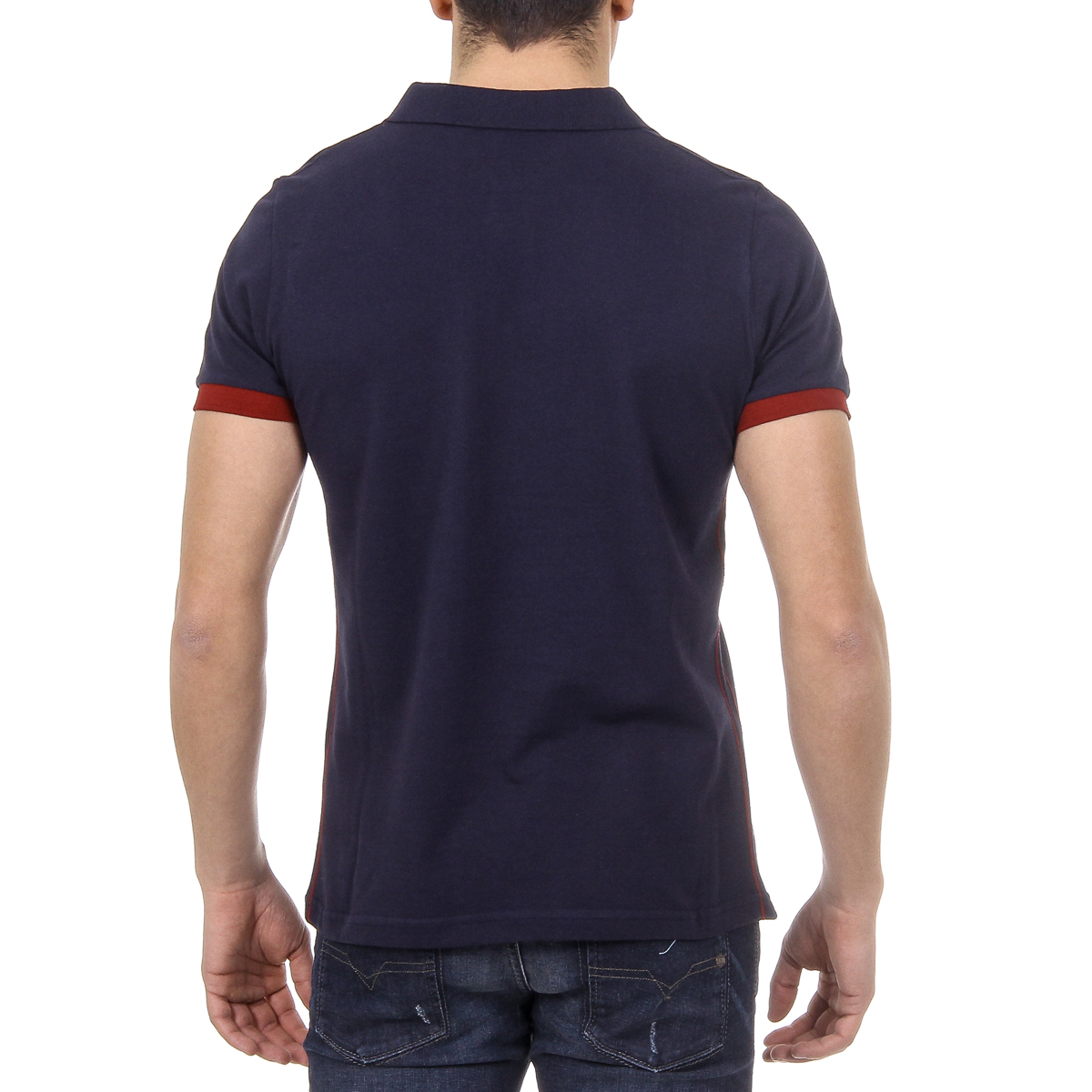 Polo Ufford & Suffolk Polo Club para hombre, manga corta, US005, azul marino