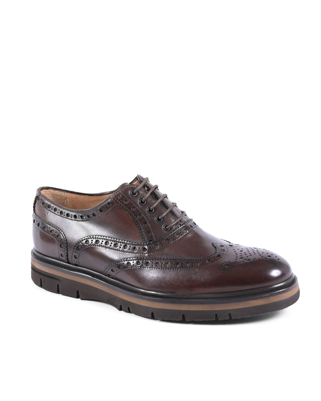 Zapatos brogue para hombre Dee Ocleppo EB129 VITELLO CACAO