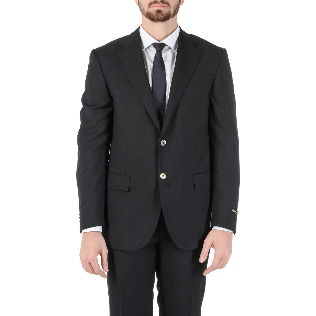 Traje Corneliani para hombre, manga larga, gris oscuro, talla Super 130