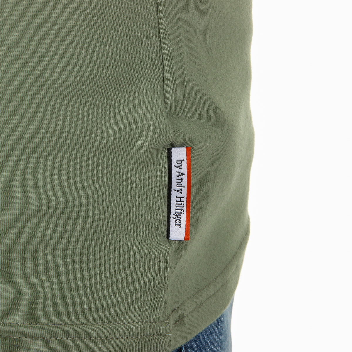 Camiseta Andrew Charles para hombre, manga corta, cuello en V, verde, KENAN