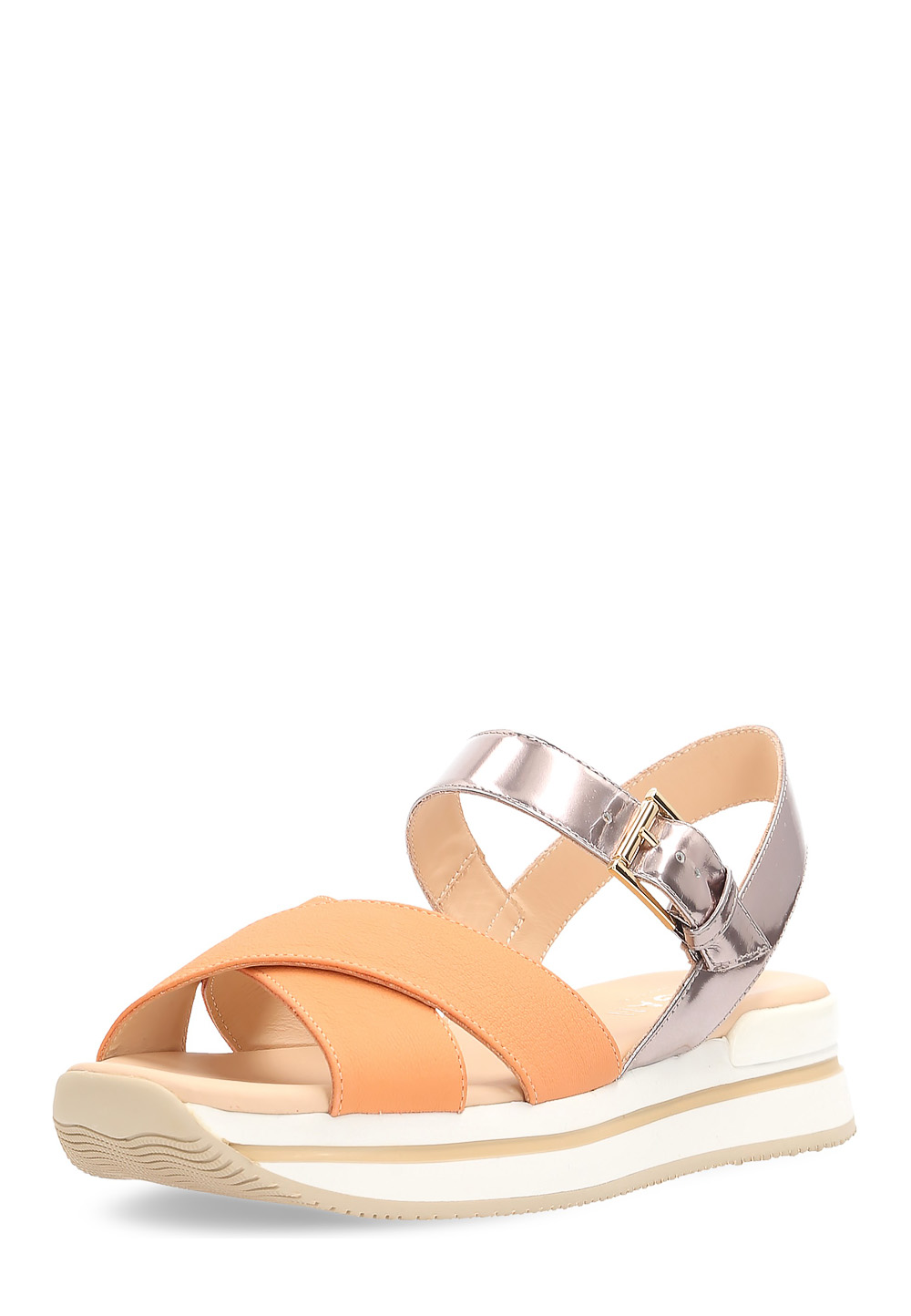 Sandalia Hogan para mujer naranja HXW2570R14088L10X49