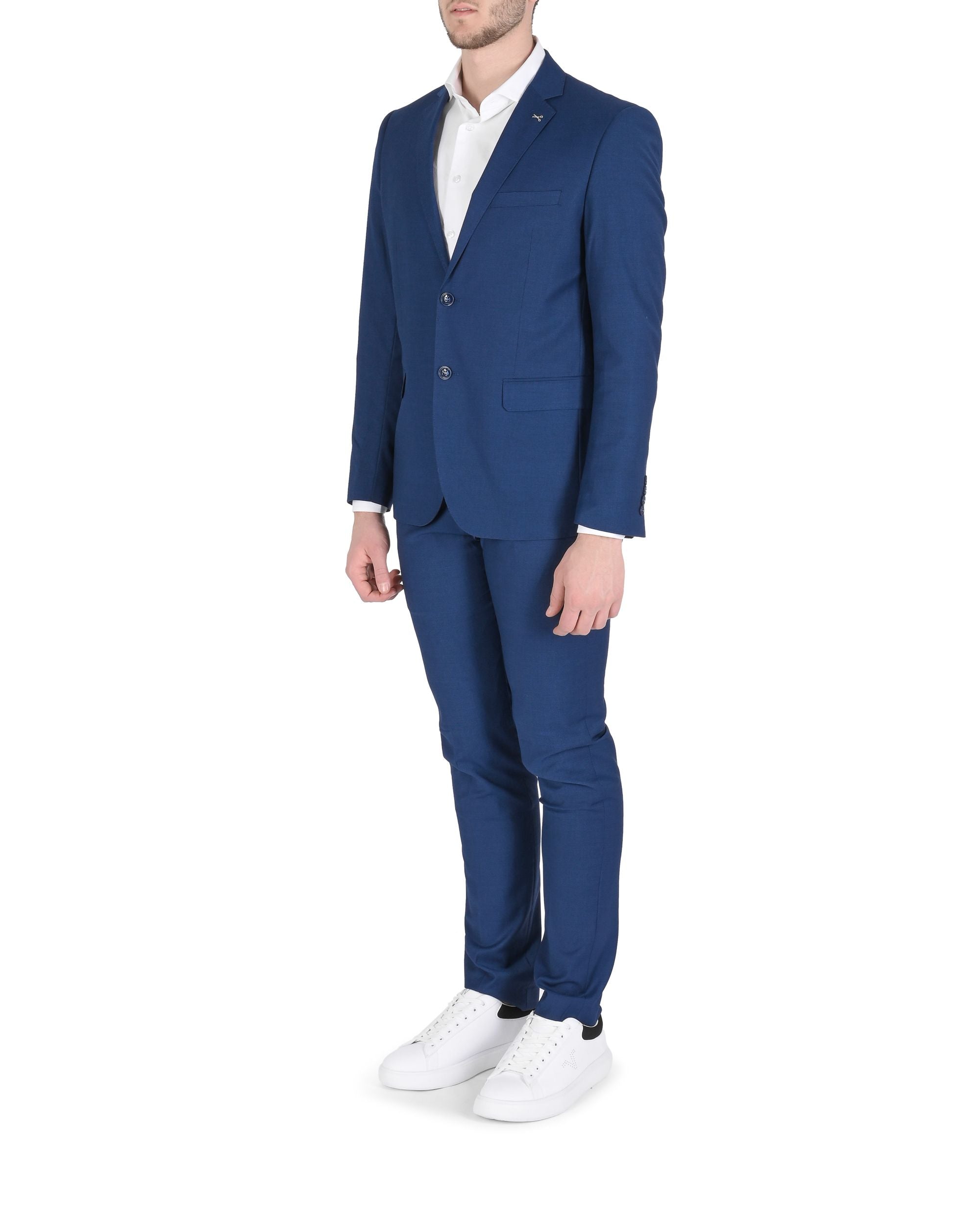 19V69 Italia Traje de hombre AZUL KENT ROYALE