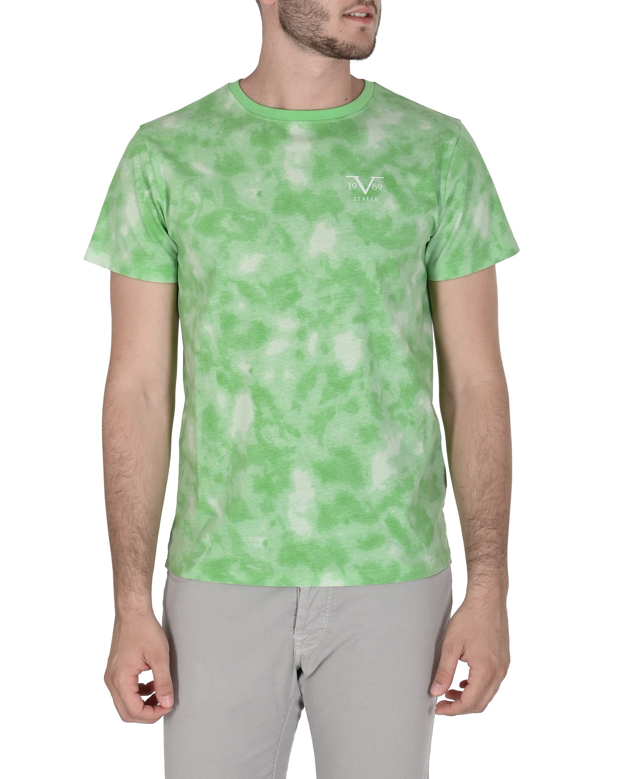 Camiseta 19V69 Italia para hombre VSC1MTS04 VERDE