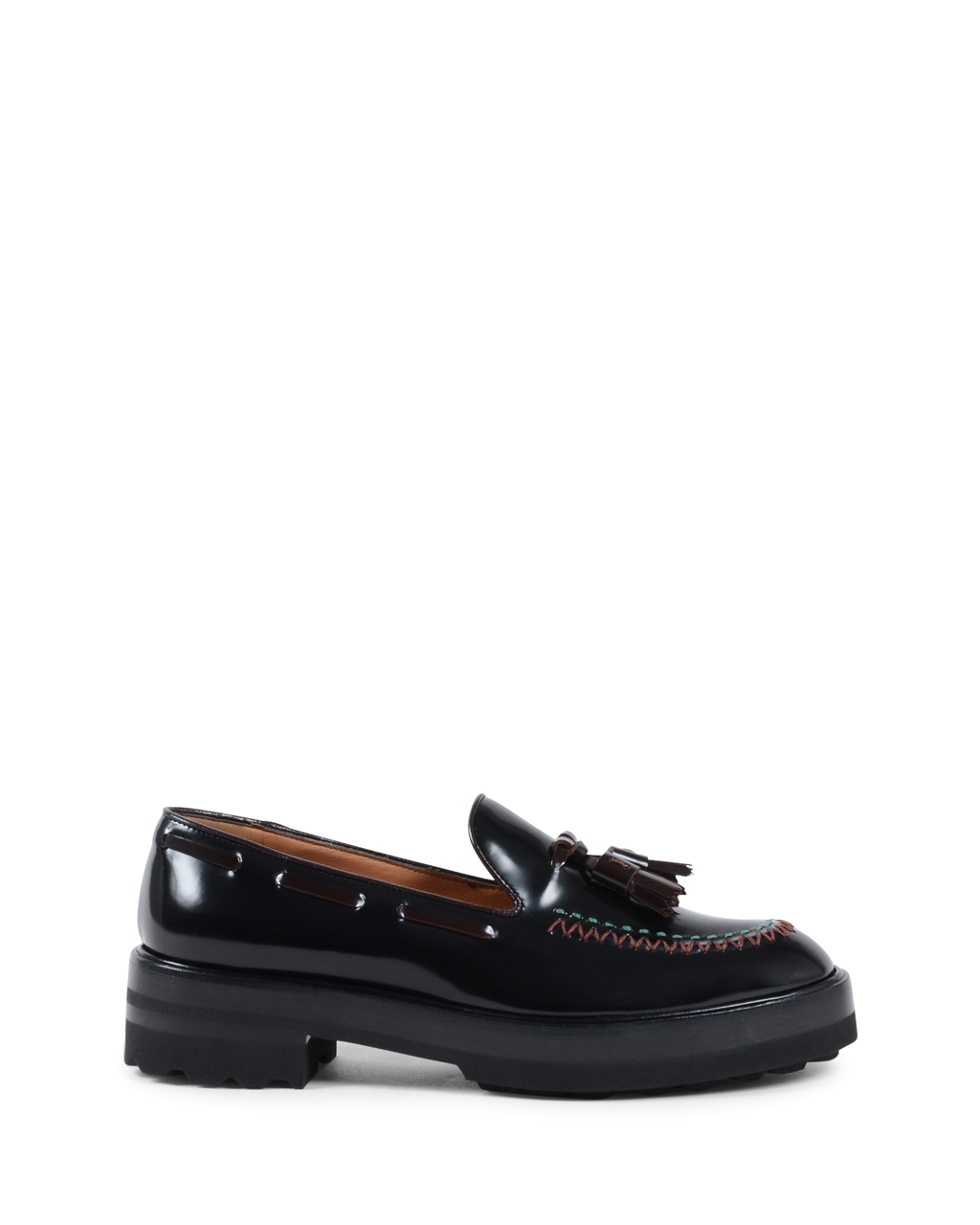 Mocasines de tacón para mujer Fratelli Rossetti Negro 66398 WINDSOR NERO