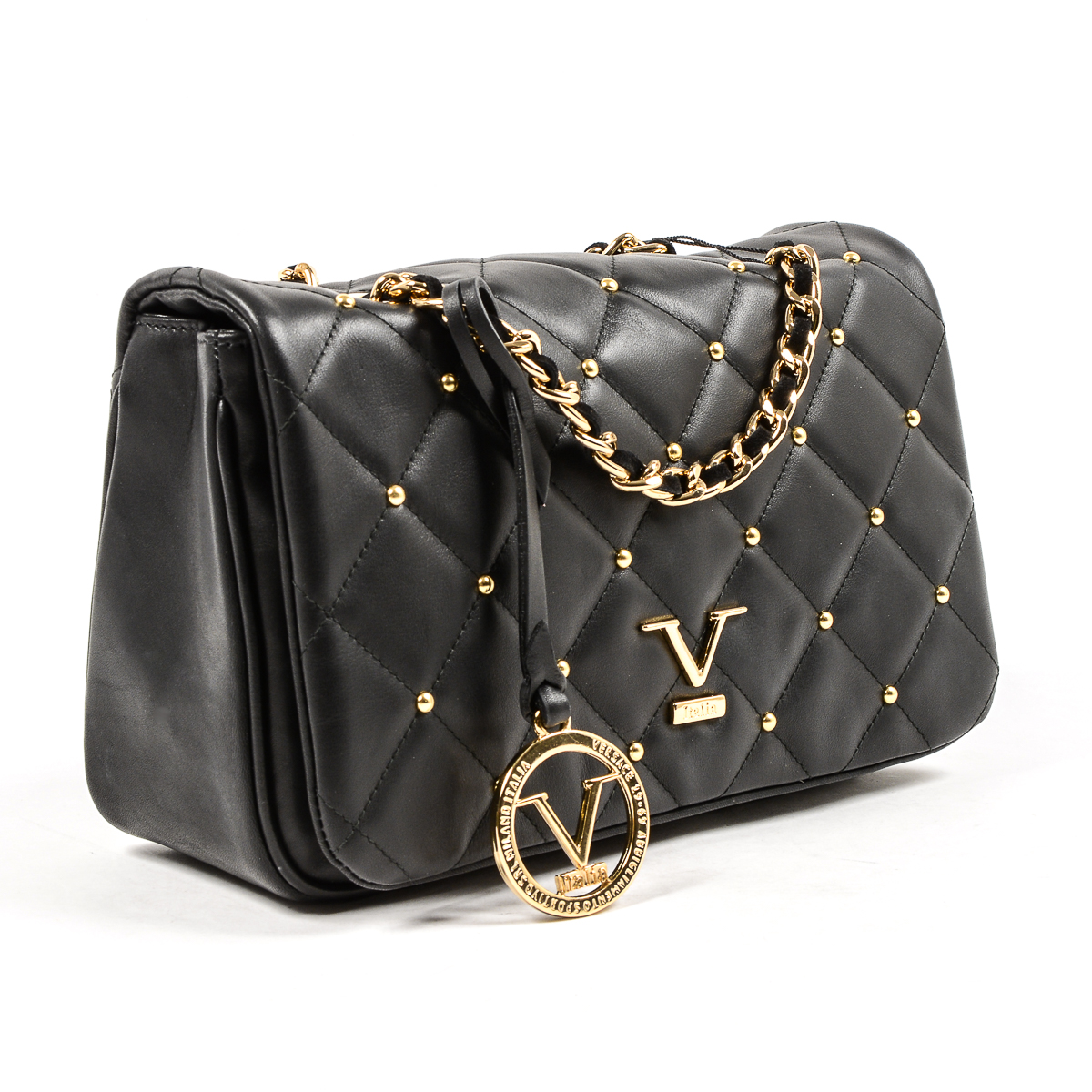V 1969 Italia Womens Handbag Black MUMBAI