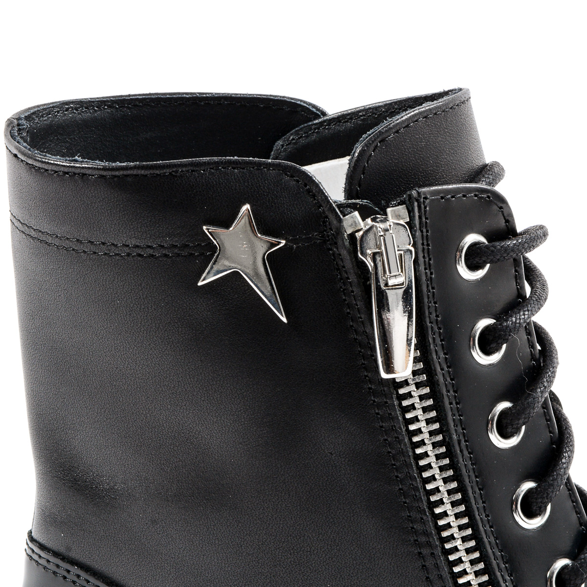 Andrew Charles - Bota corta para mujer, color negro, KARMA