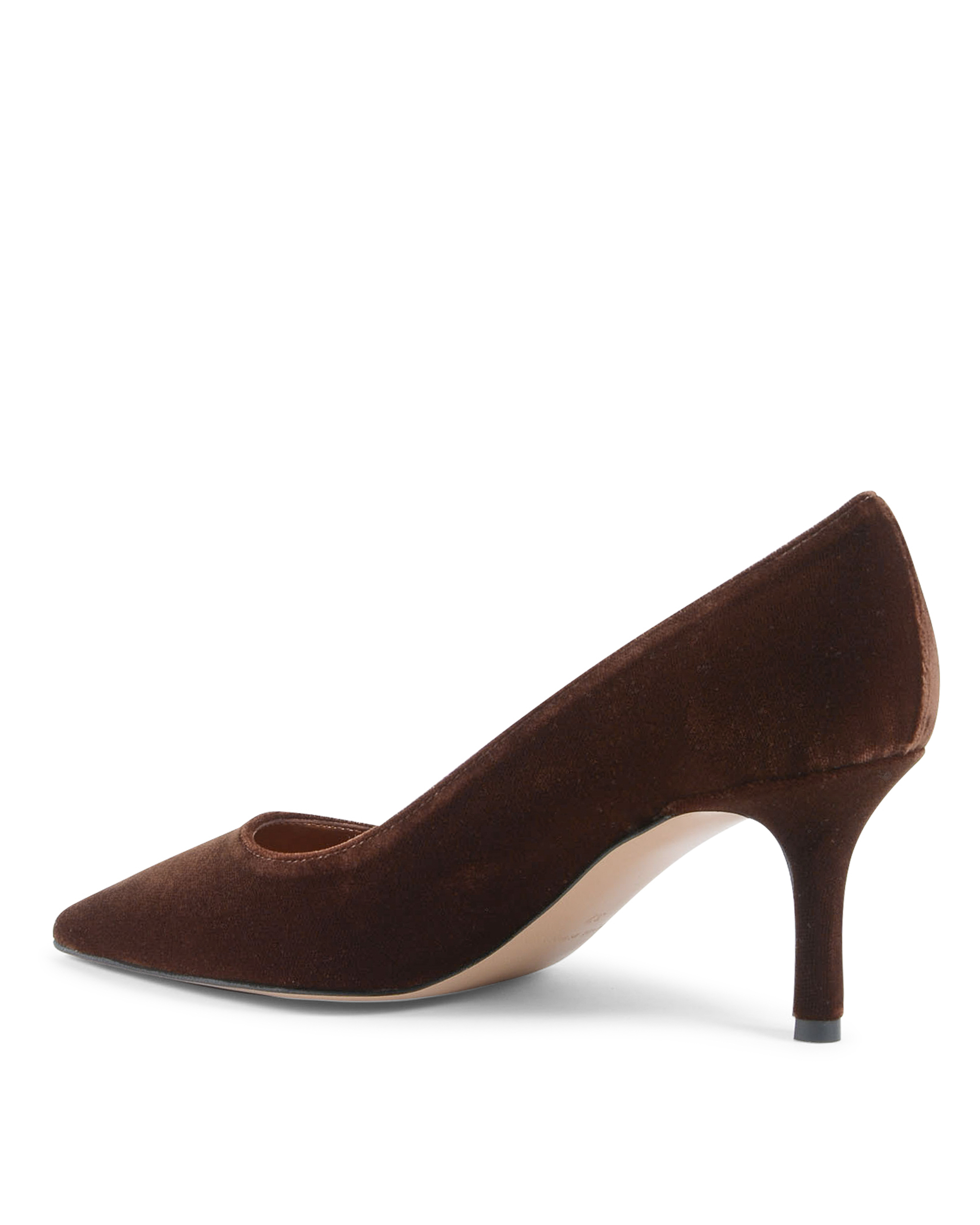 19V69 Italia Womens Pump Brown INES65 CHESTNUT VELVET
