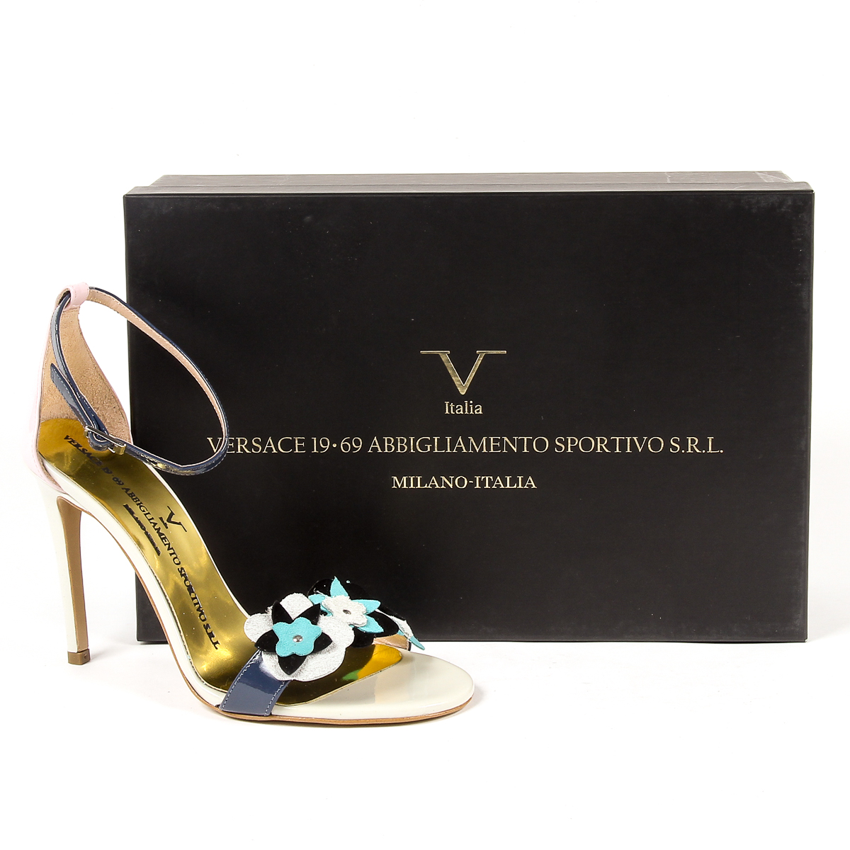 V 1969 Italia Sandalia de tira al tobillo para mujer Multicolor CATALINA