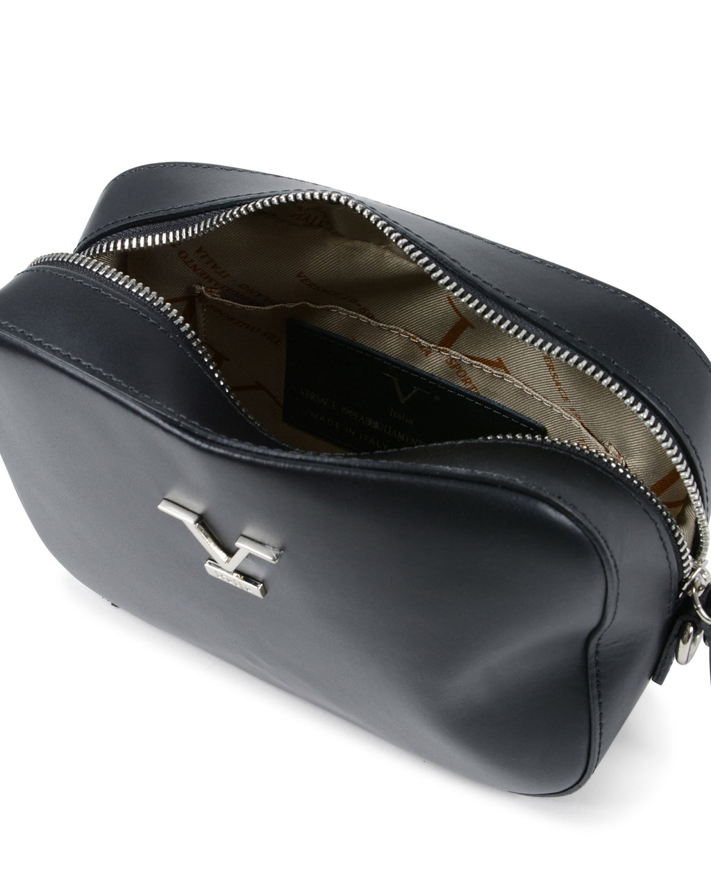 V Italia Womens Camera Bag Black V0322 RUGA NERO