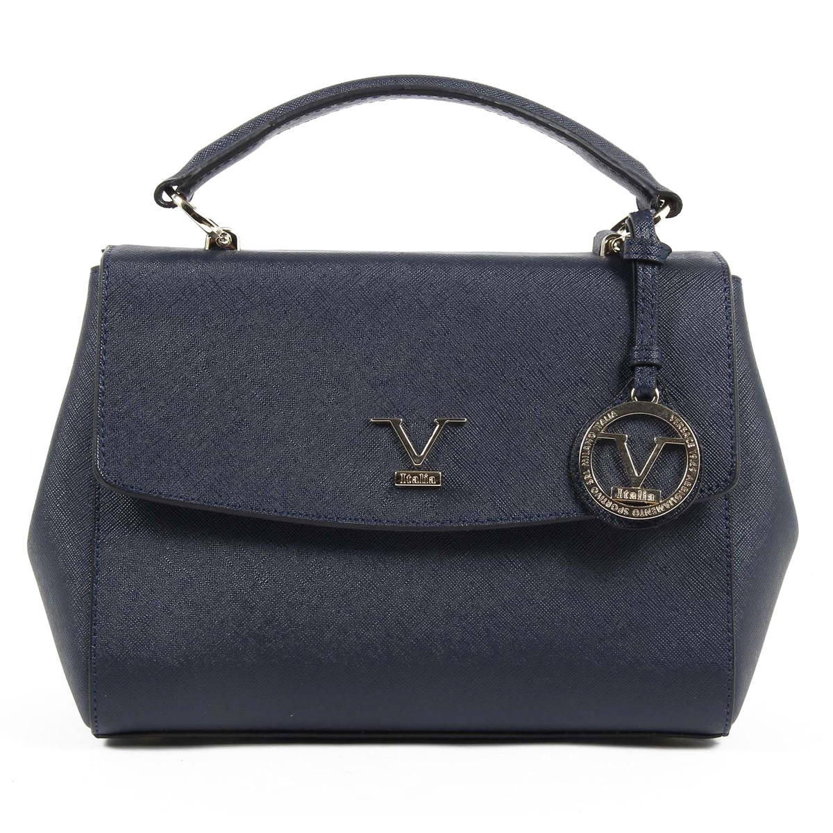Bolso de mano para mujer V 1969 Italia VE09 AZUL MARINO