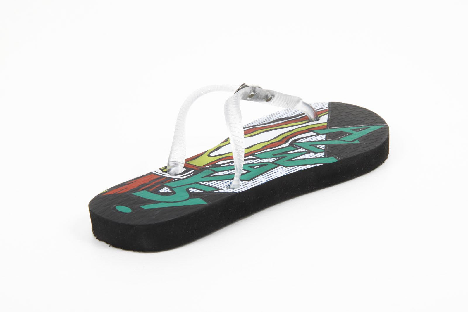 Chanclas Coca Cola para mujer CCA0591 POP ART GARRAFA GIRLS NEGRO