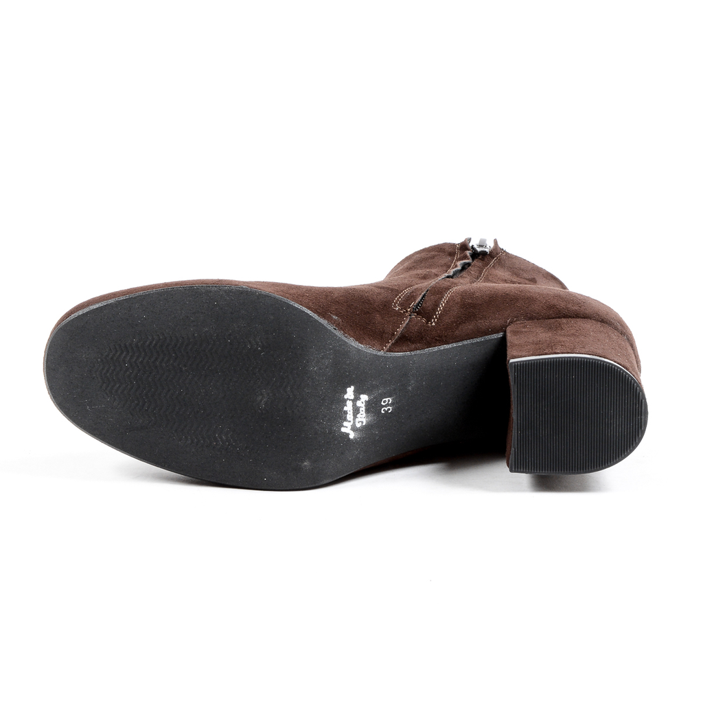 V 1969 Italia - Botines de tacón para mujer, color marrón MAD