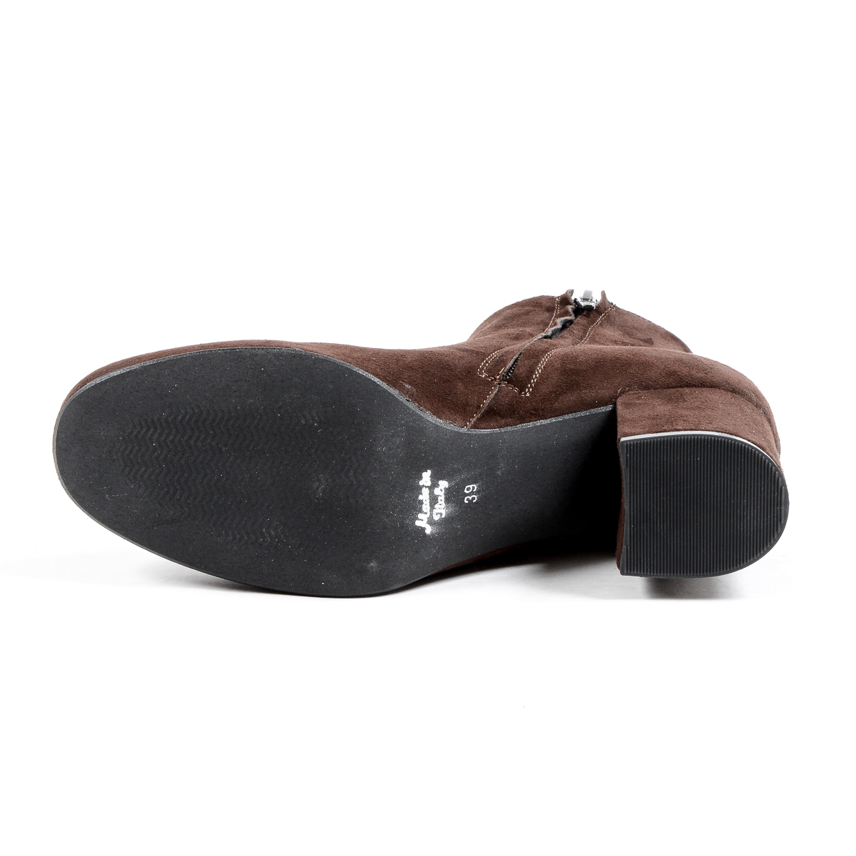 V 1969 Italia - Botines de tacón para mujer, color marrón MAD