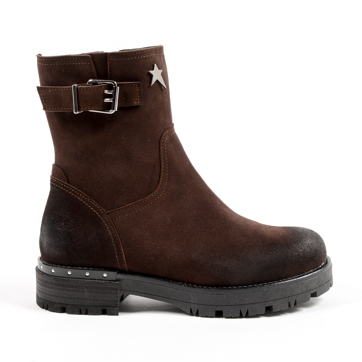 Andrew Charles Womens Short Boot Brown BONNIE