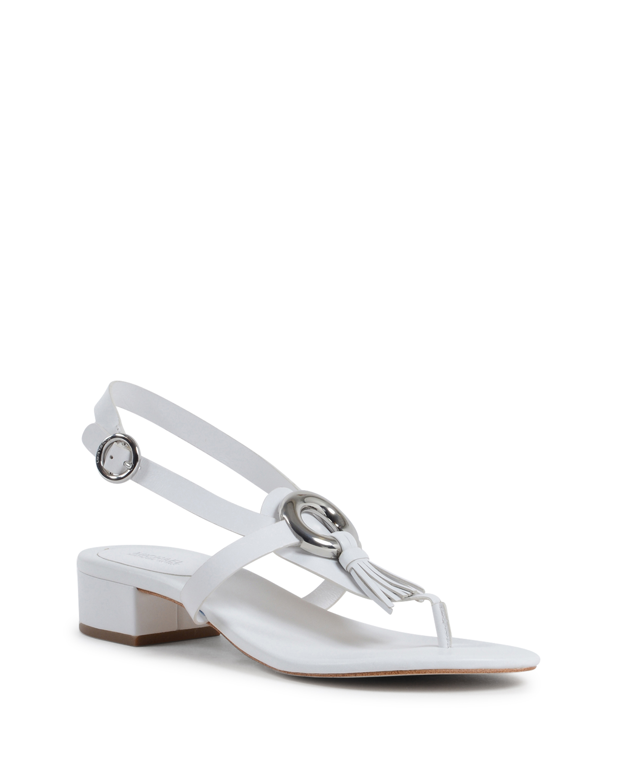 Sandalias de cuña para mujer Michael Kors blancas DARIEN