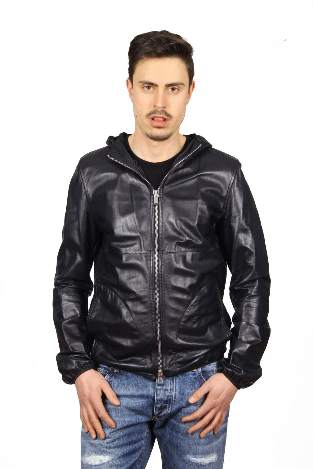 Chaqueta de cuero Emporio Armani para hombre R1R19P R1P28 922