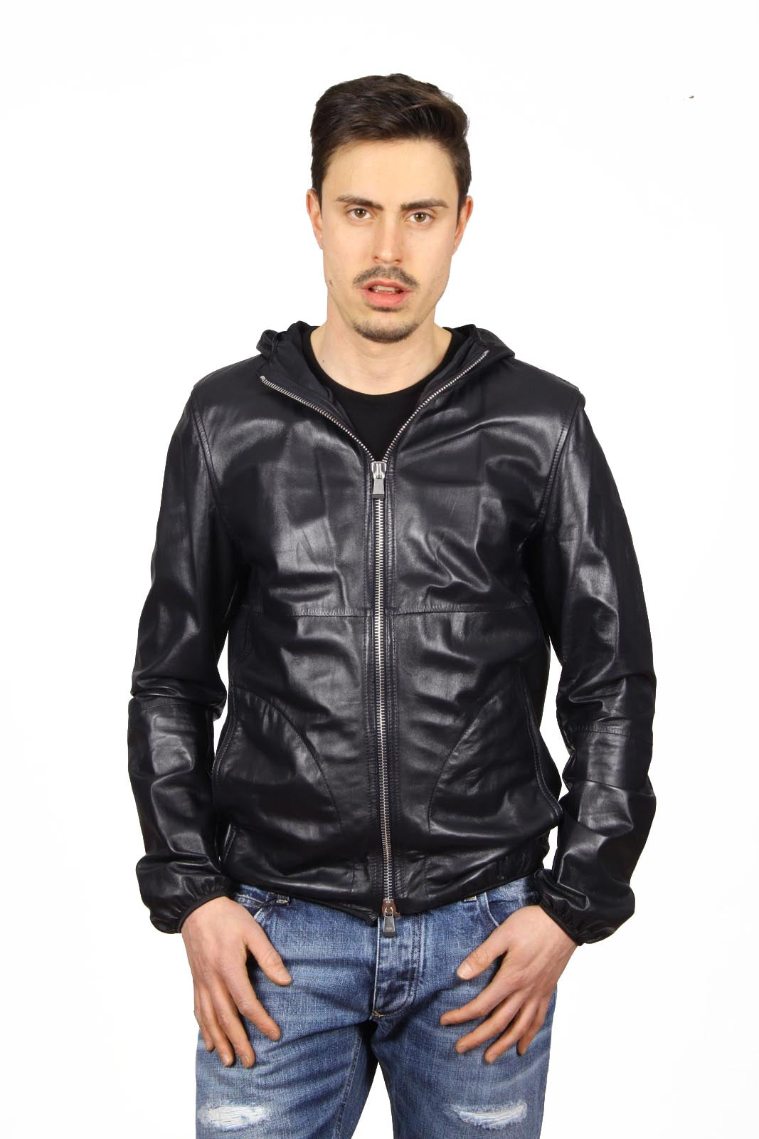 Chaqueta de cuero Emporio Armani para hombre R1R19P R1P28 922