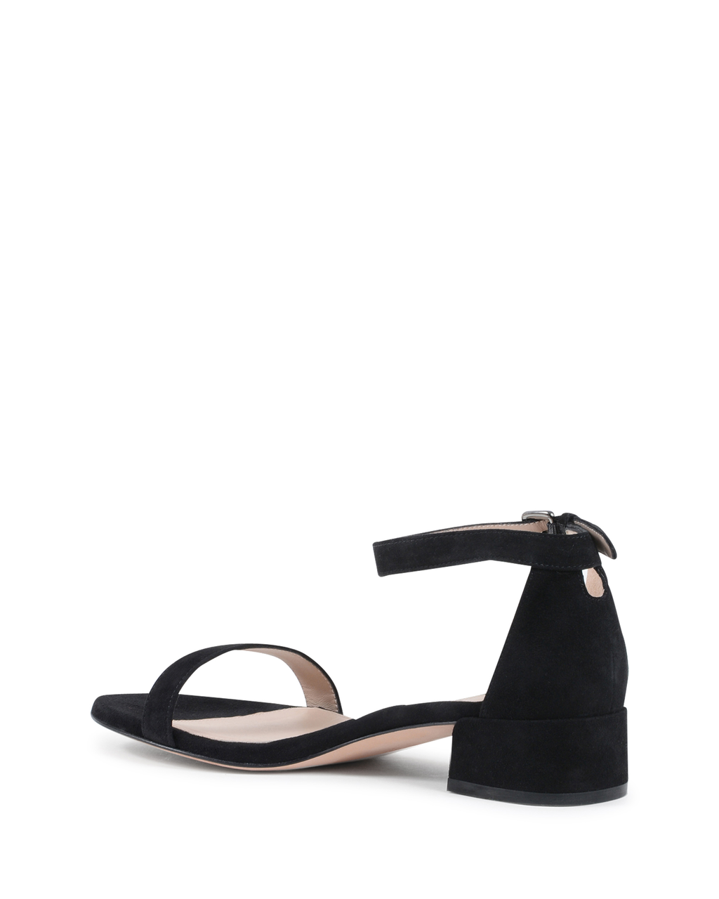 Stuart Weitzman Sandalia con tira al tobillo para mujer Negra NUDISTJUNE