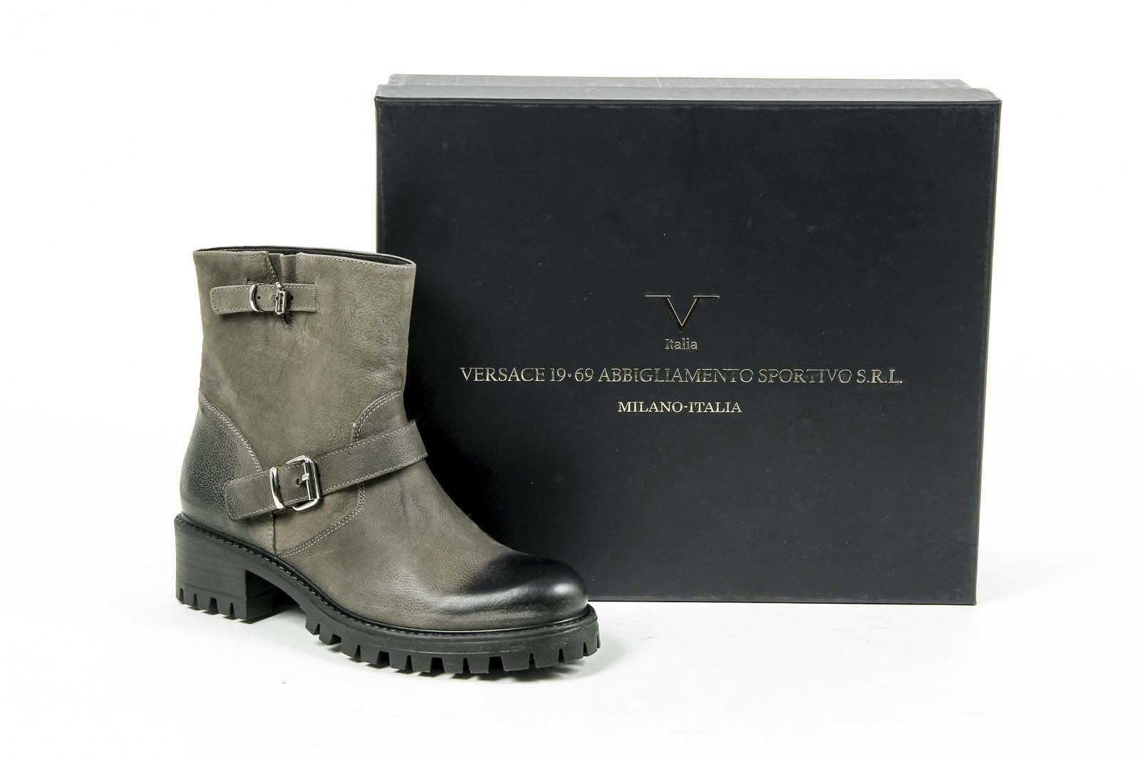 Bota corta Mujer V 1969 Italia B1441 NABUK VERDE MILITARE