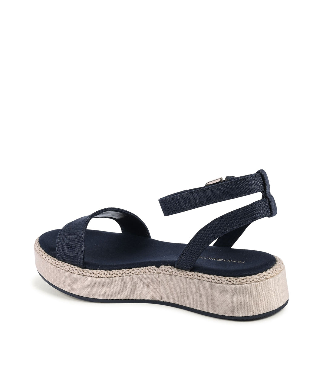 Tommy Hilfiger - Sandalias de cuña para mujer, color azul, FW0FW07748DW6