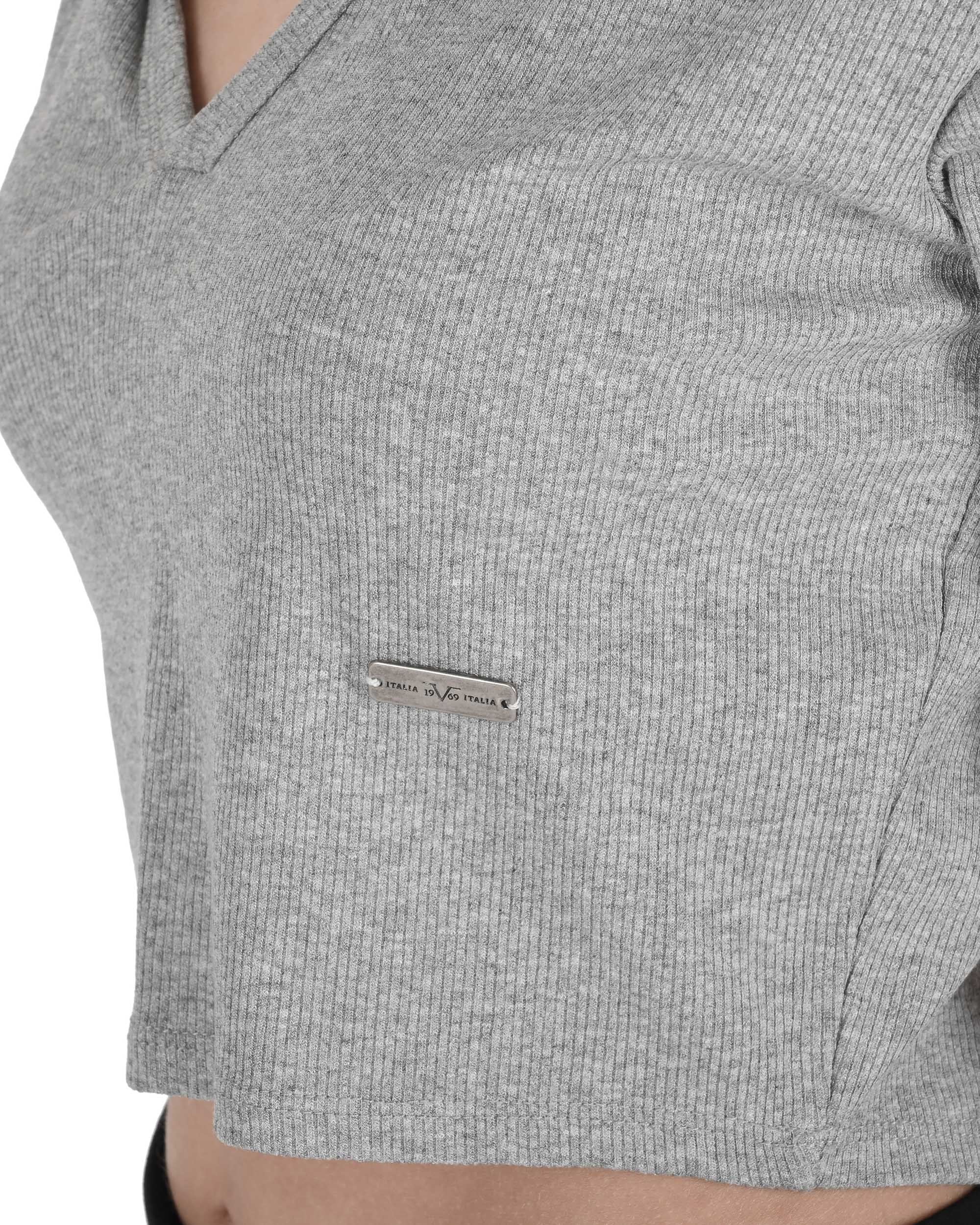 19V69 Italia Top corto para mujer CLOE GREY