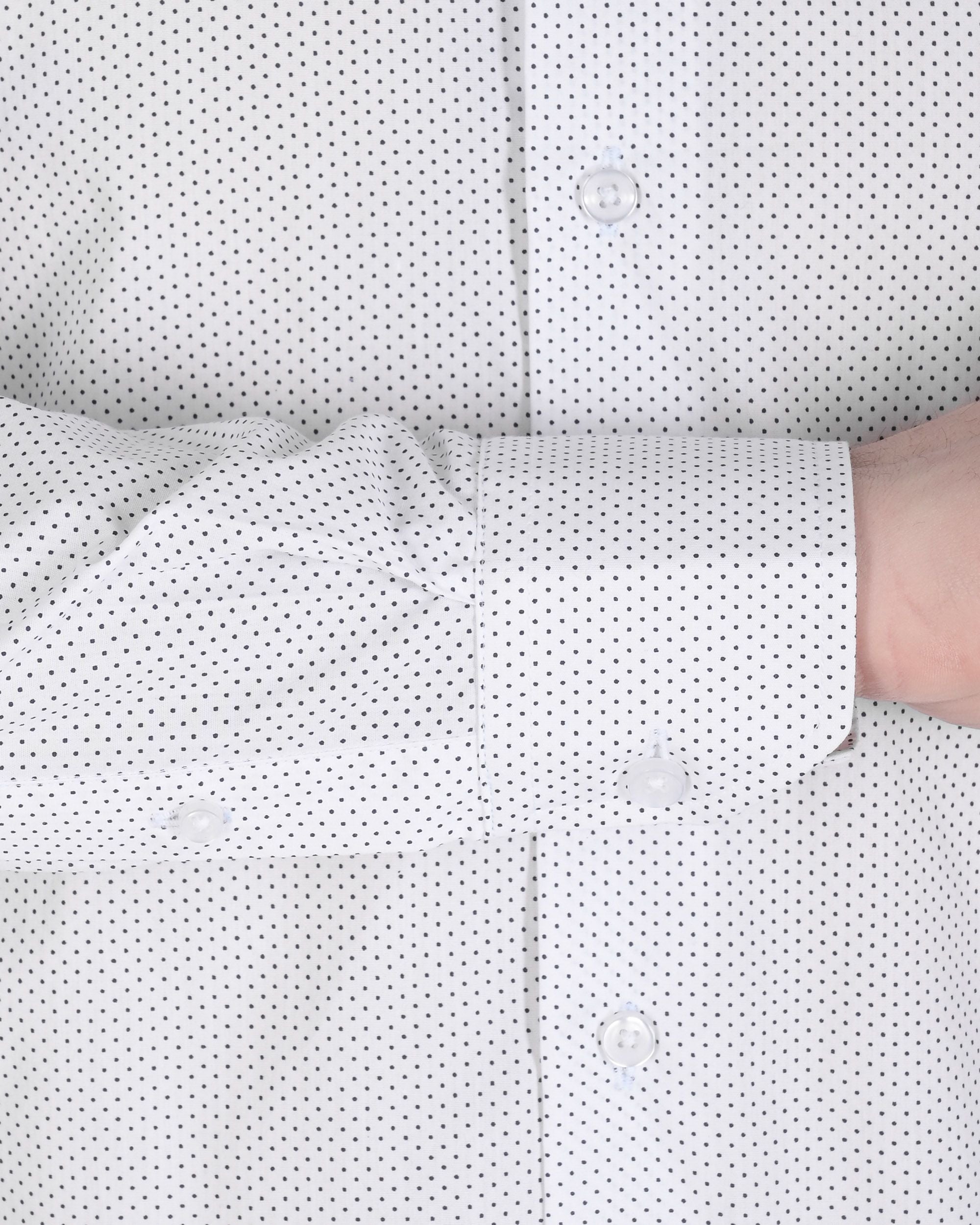 Camisa italiana para hombre 19V69 JERALD BLANCO