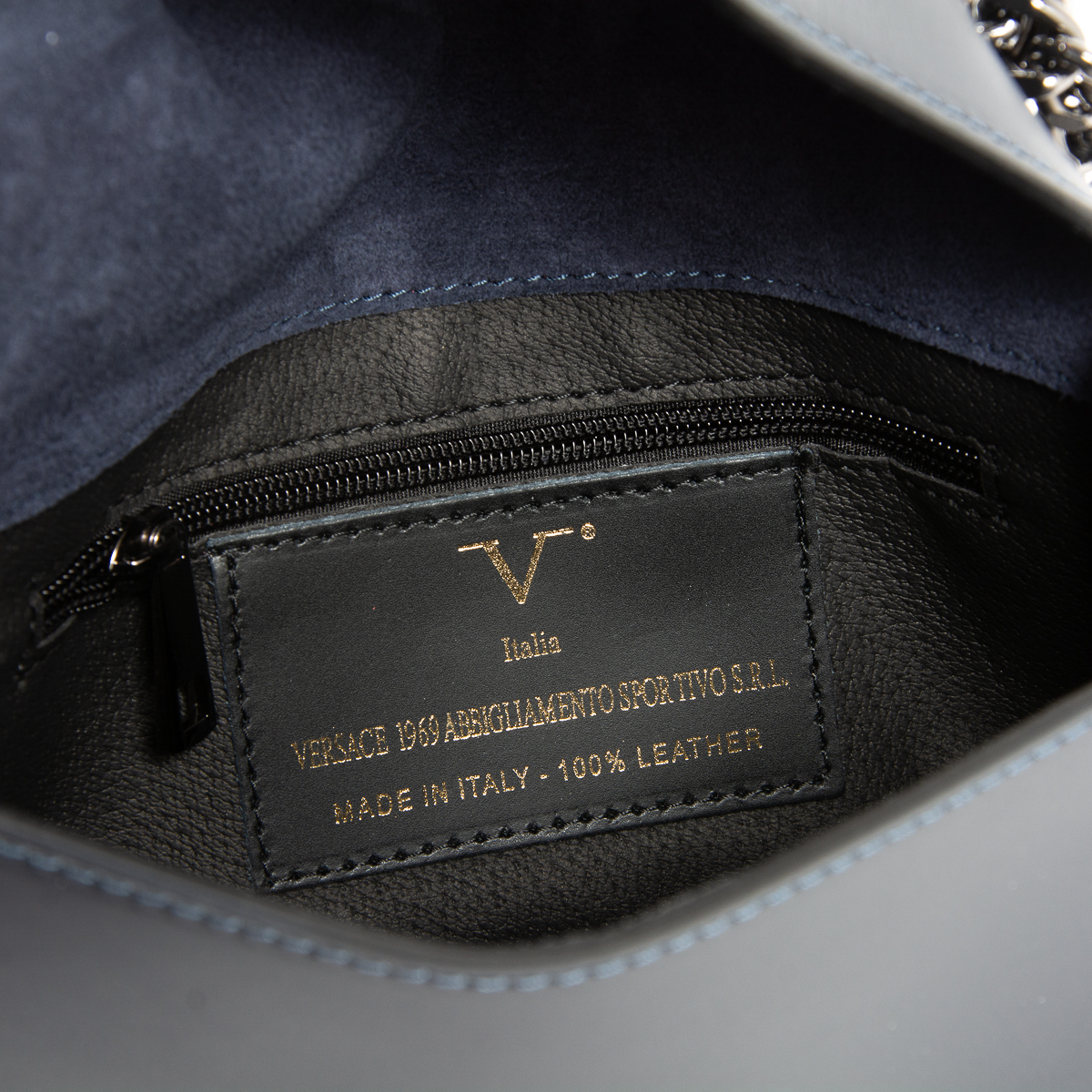 V 1969 Italia Bolso de mano para mujer azul DIADEMA