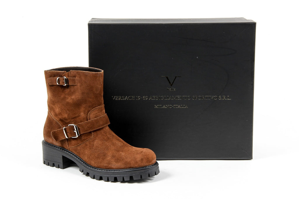 Bota corta para mujer V 1969 Italia B1441 TERCIOPELO ÓXIDO