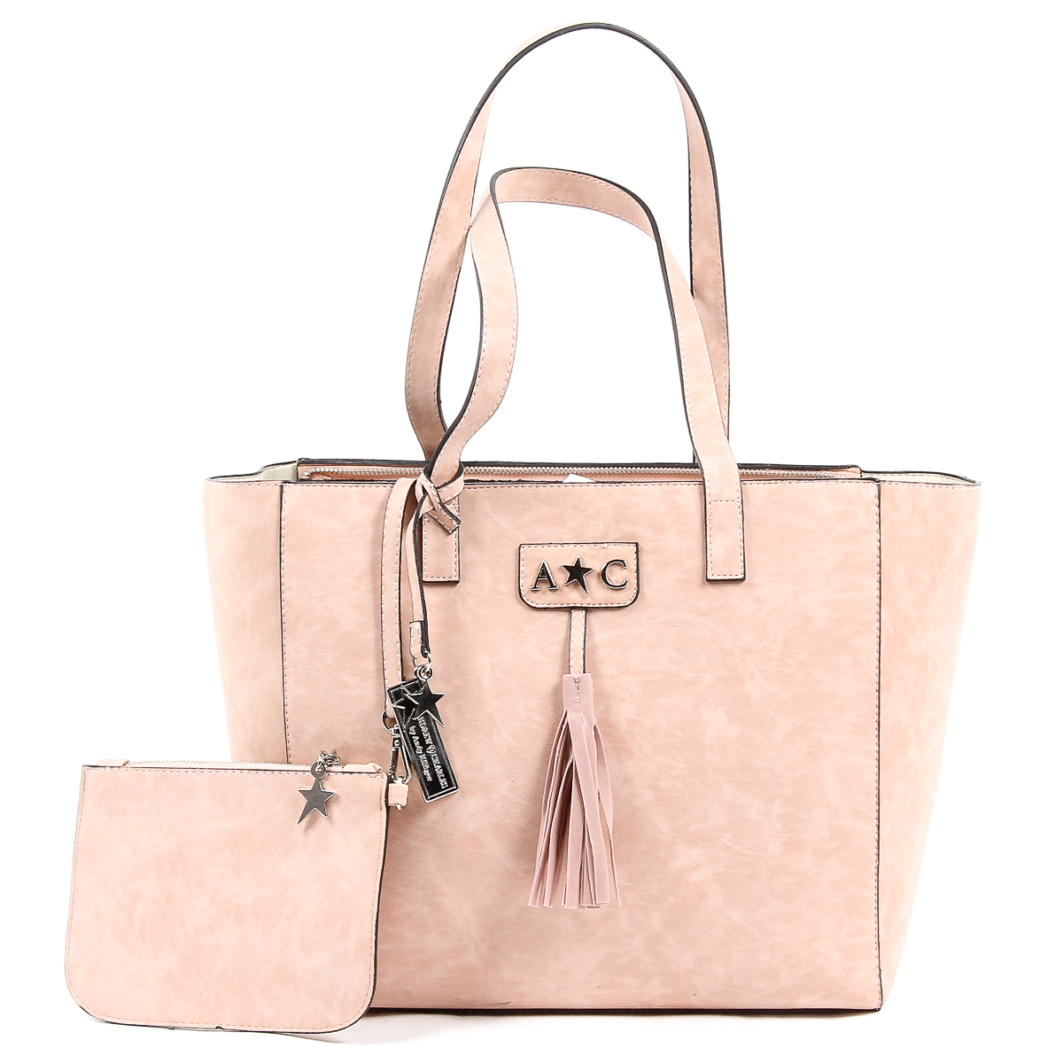Andrew Charles Womens Handbag Pink RAIN