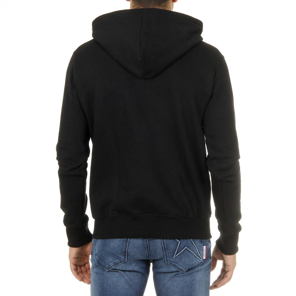 Sudadera con capucha Andrew Charles para hombre, manga larga, cuello redondo, color negro FIFI
