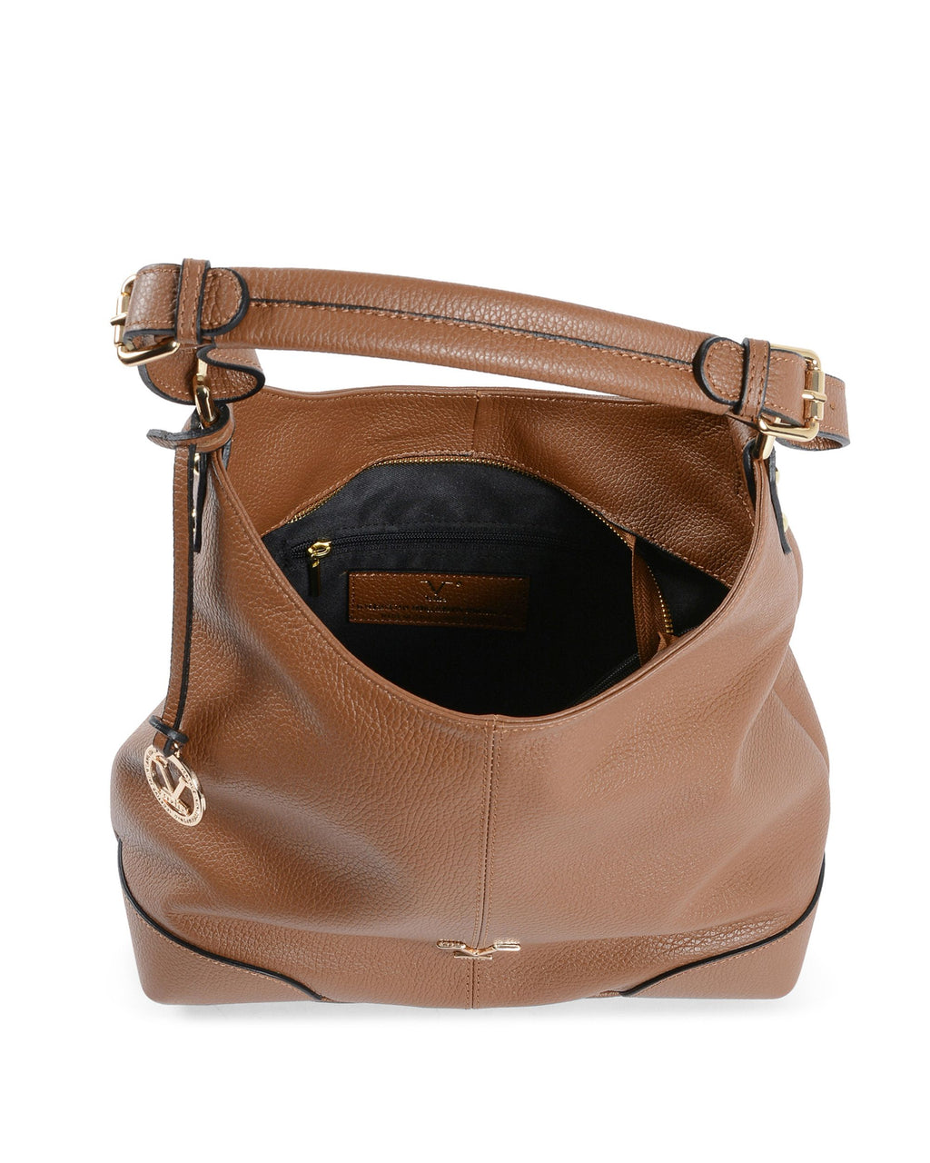 V Italia Womens Handbag Tan V319 52 DOLLARO CUOIO