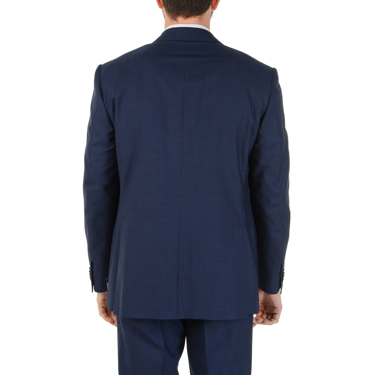 Corneliani Mens Suit Long Sleeves Blue Super 110's