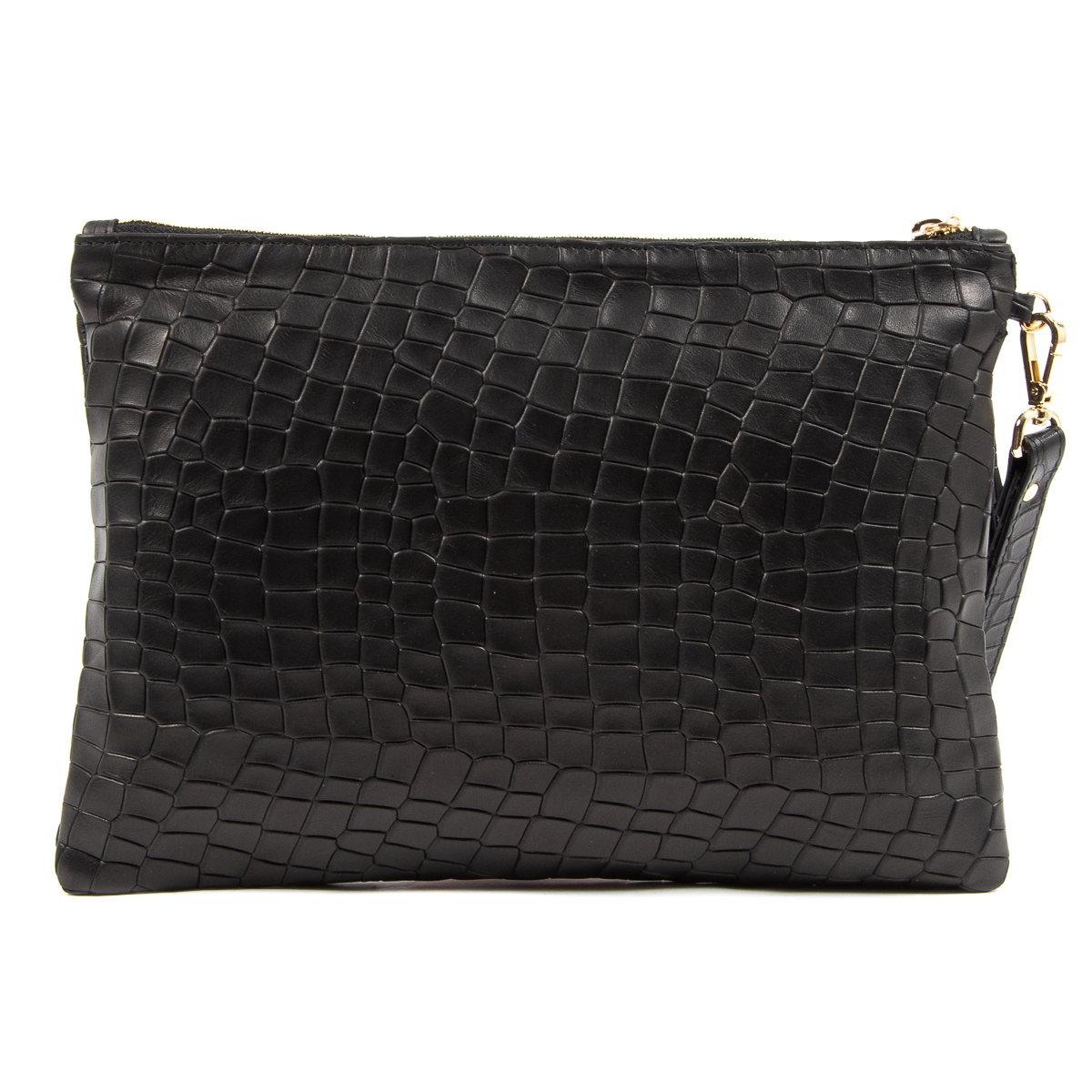 Bolso de mano para mujer V 1969 Italia, color negro y lima