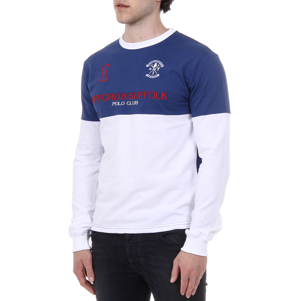 Suéter de hombre Ufford & Suffolk Polo Club de manga larga y cuello redondo