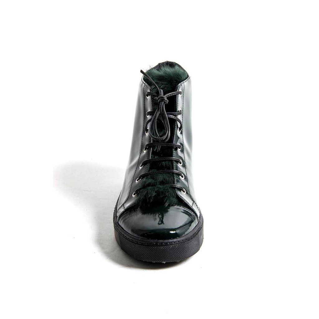 V 1969 Italia Zapatilla alta para mujer 312070 VERNICE VERDE
